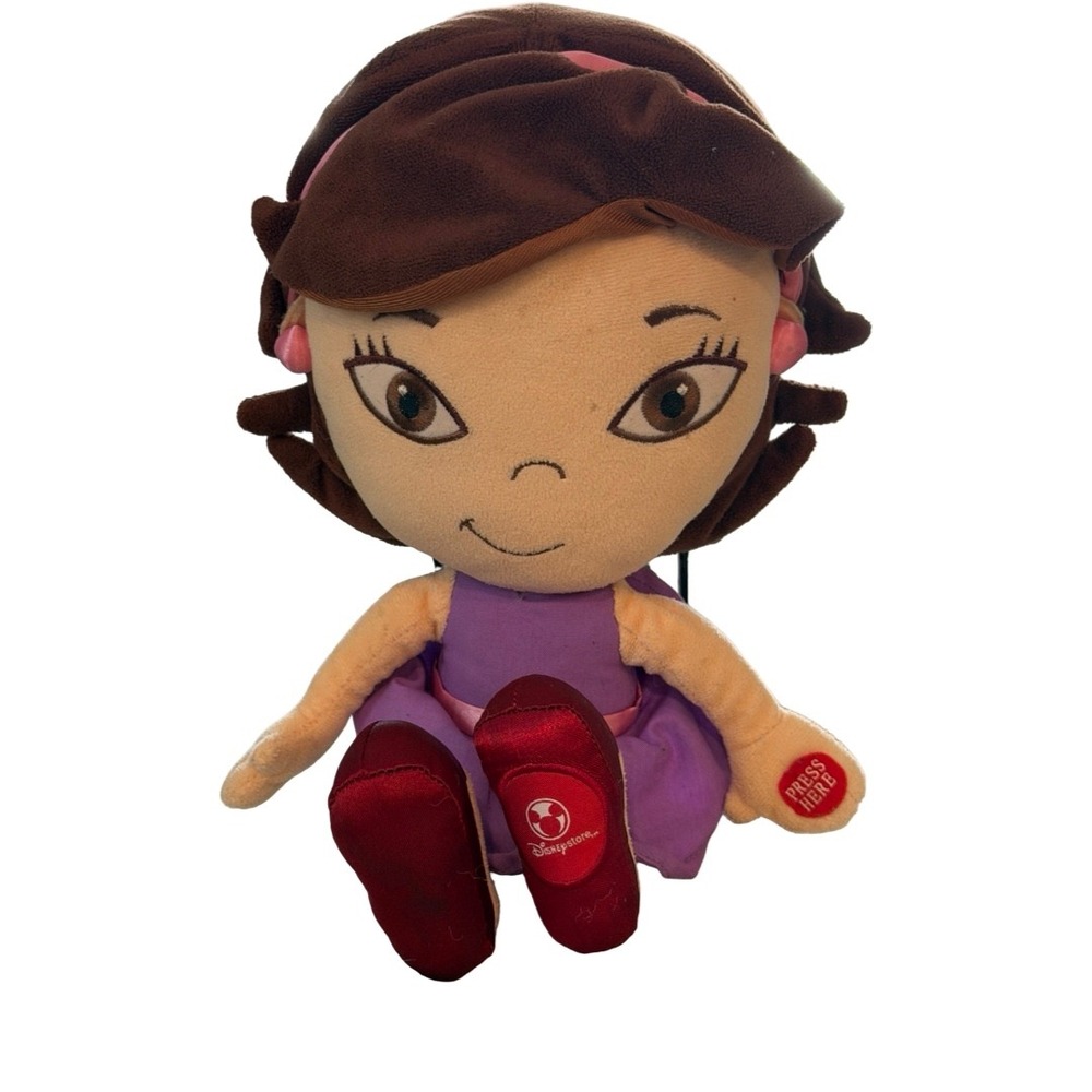 RARE Disney Store Little Einsteins June Plush Doll Interactive talking 13"